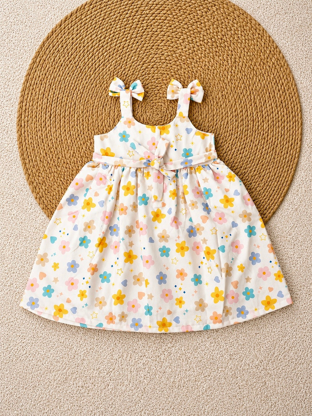 Pastel Blossom Bow Dress