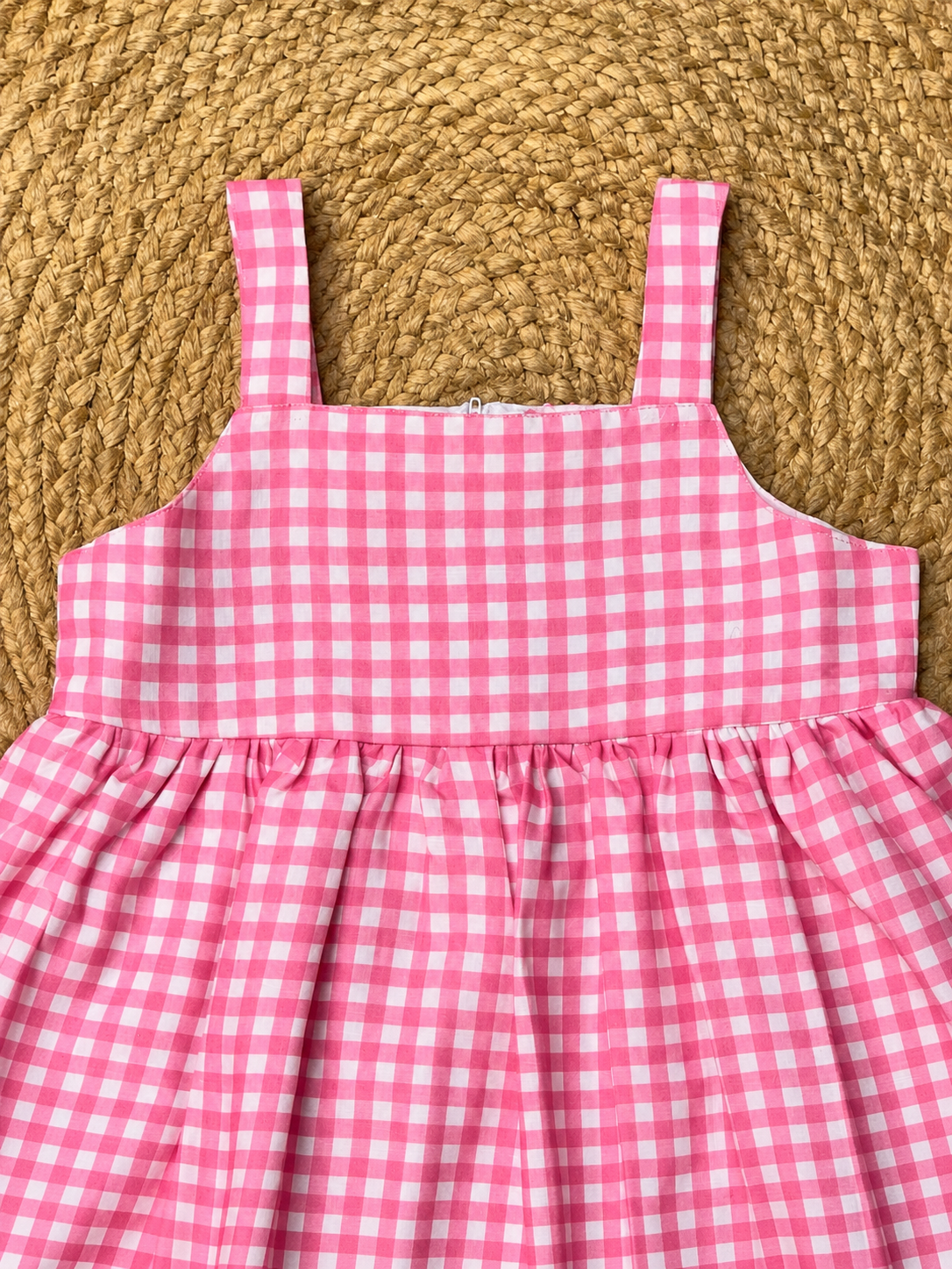 Cherry Gingham Charm Dress – Lilac