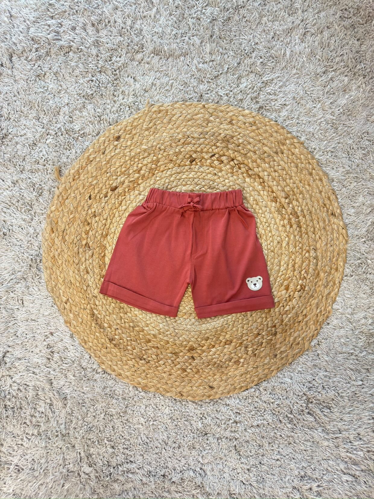 Bear Print T-Shirt & Shorts set