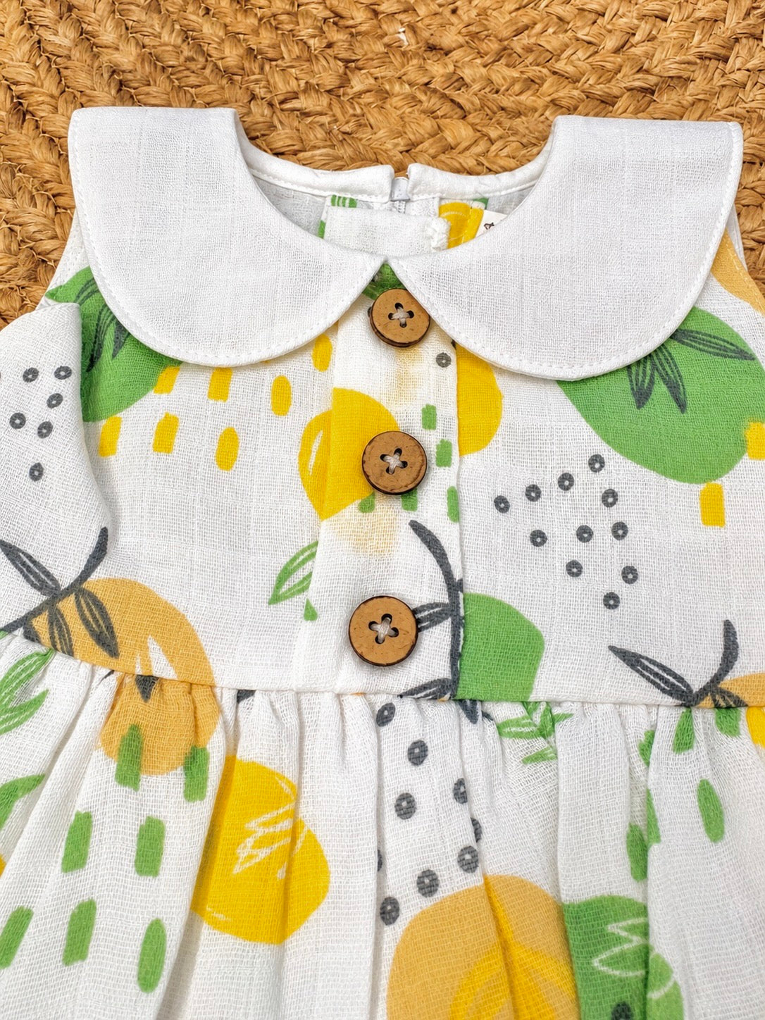 Lemon Muslin Dress
