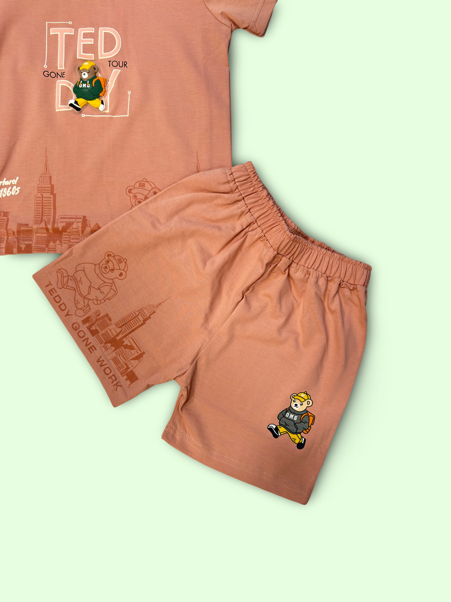 TXXI JUNIOR Teddy Cityscape Co-ord Set for Kids