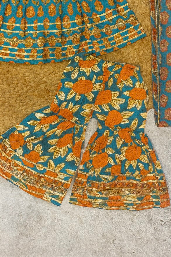 Festive Ethnic Sets with Floral Brocade Dupatta