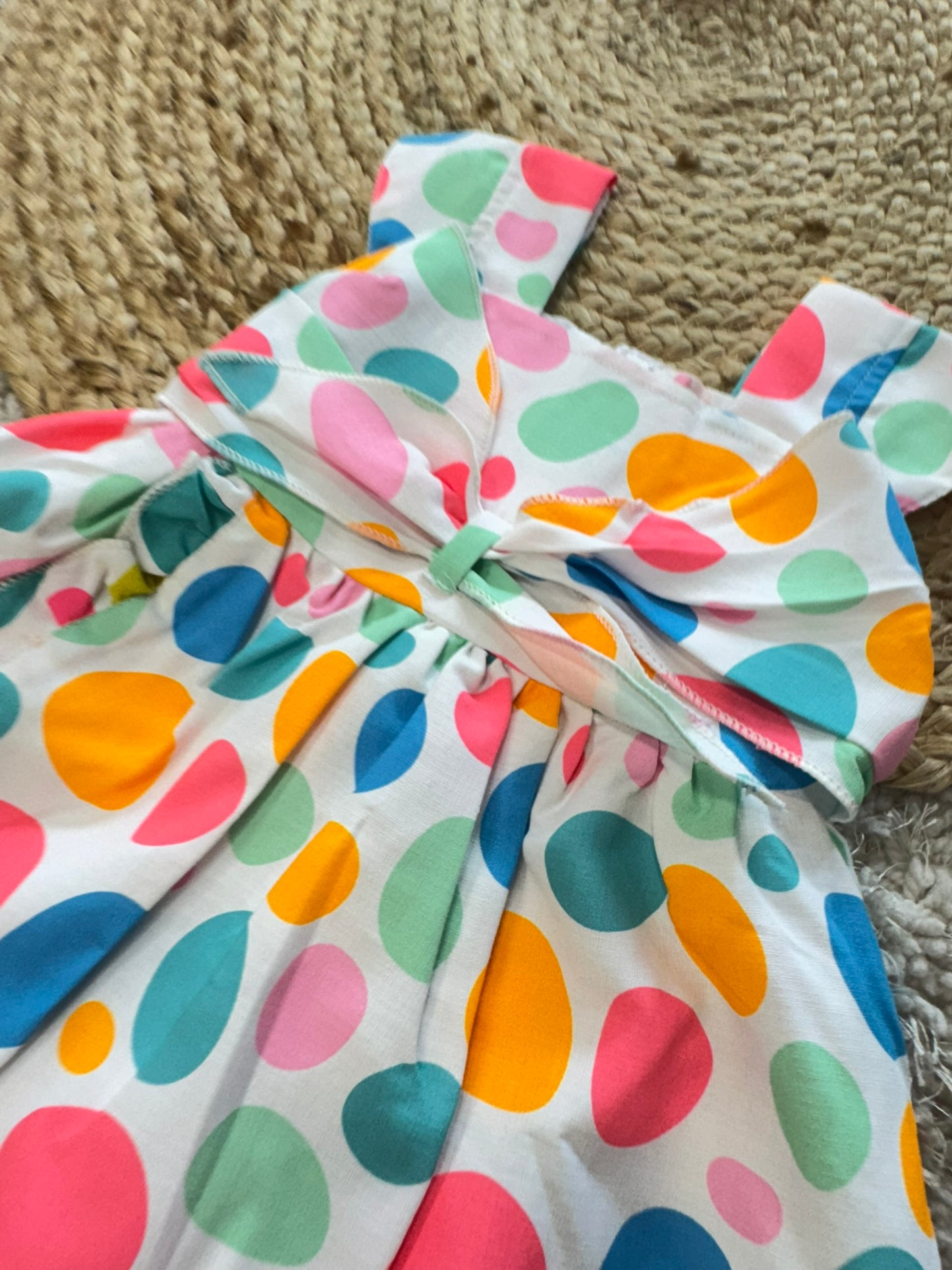 Colorful Polka Dot Pure Cotton Frock