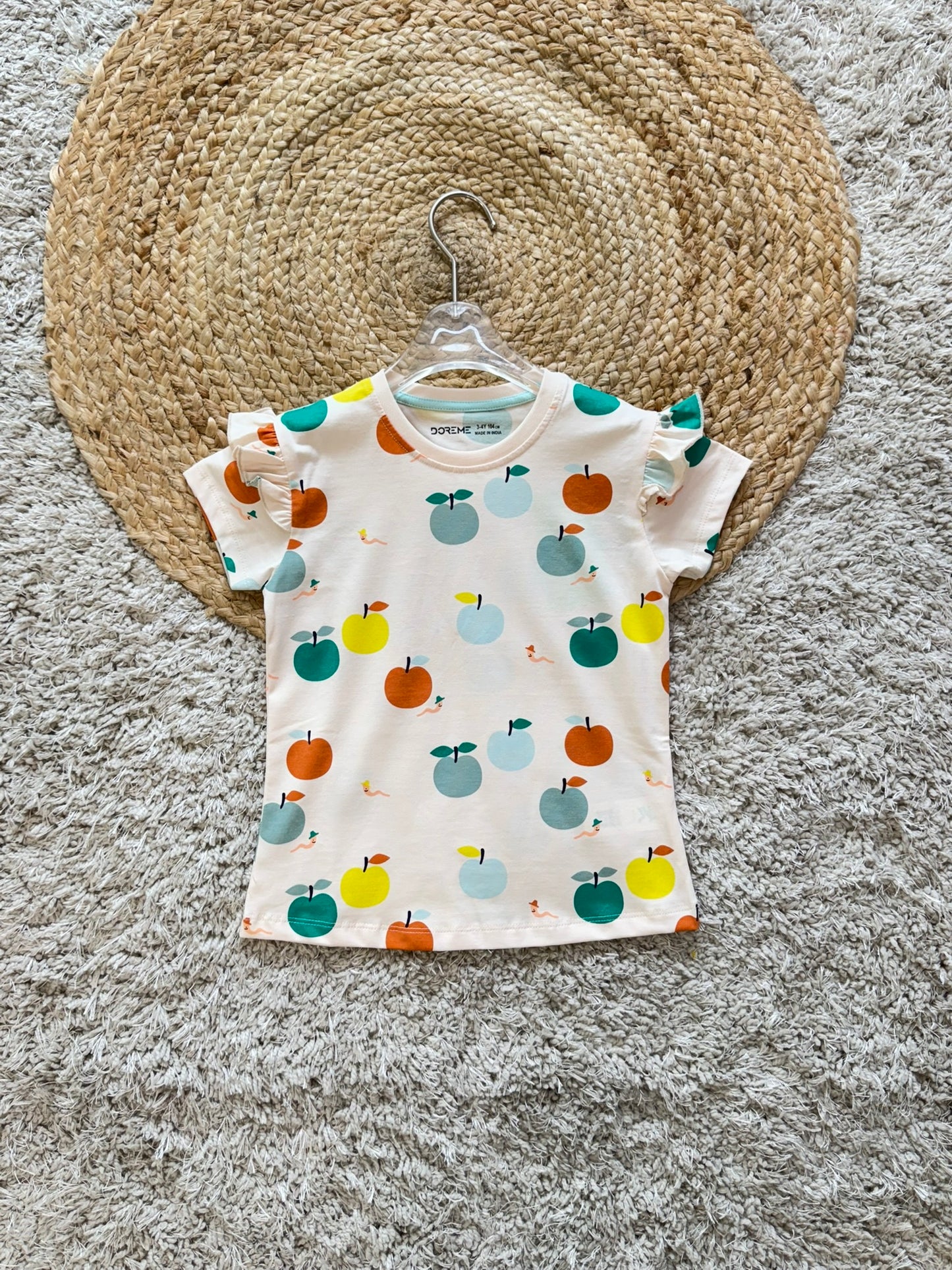 DOREME Baby girl printed T-shirt- APPLE PRINT