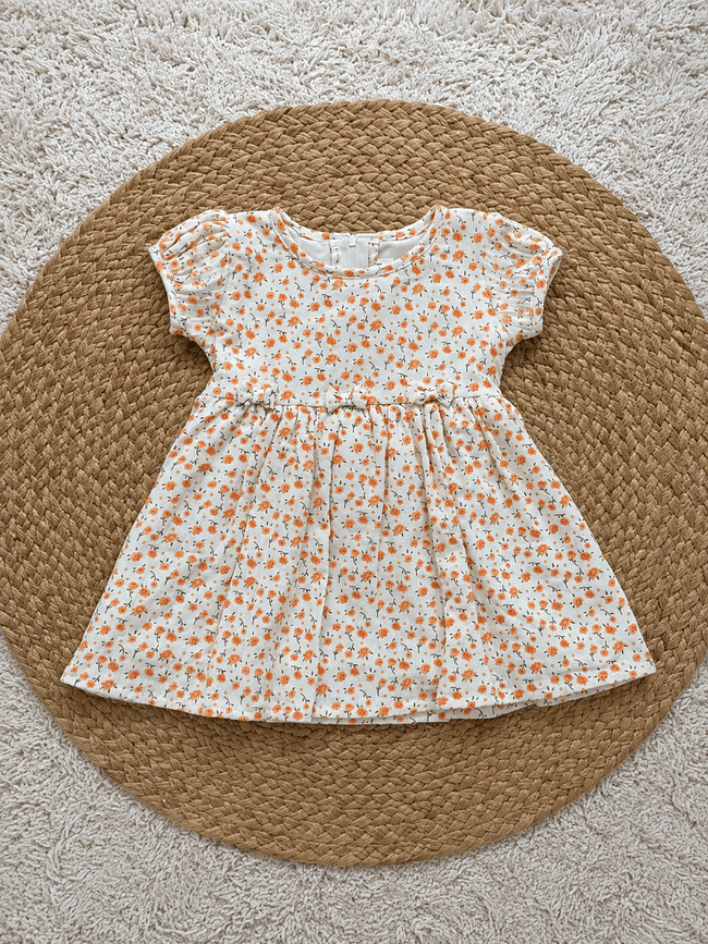Peach Meadow Floral Frock