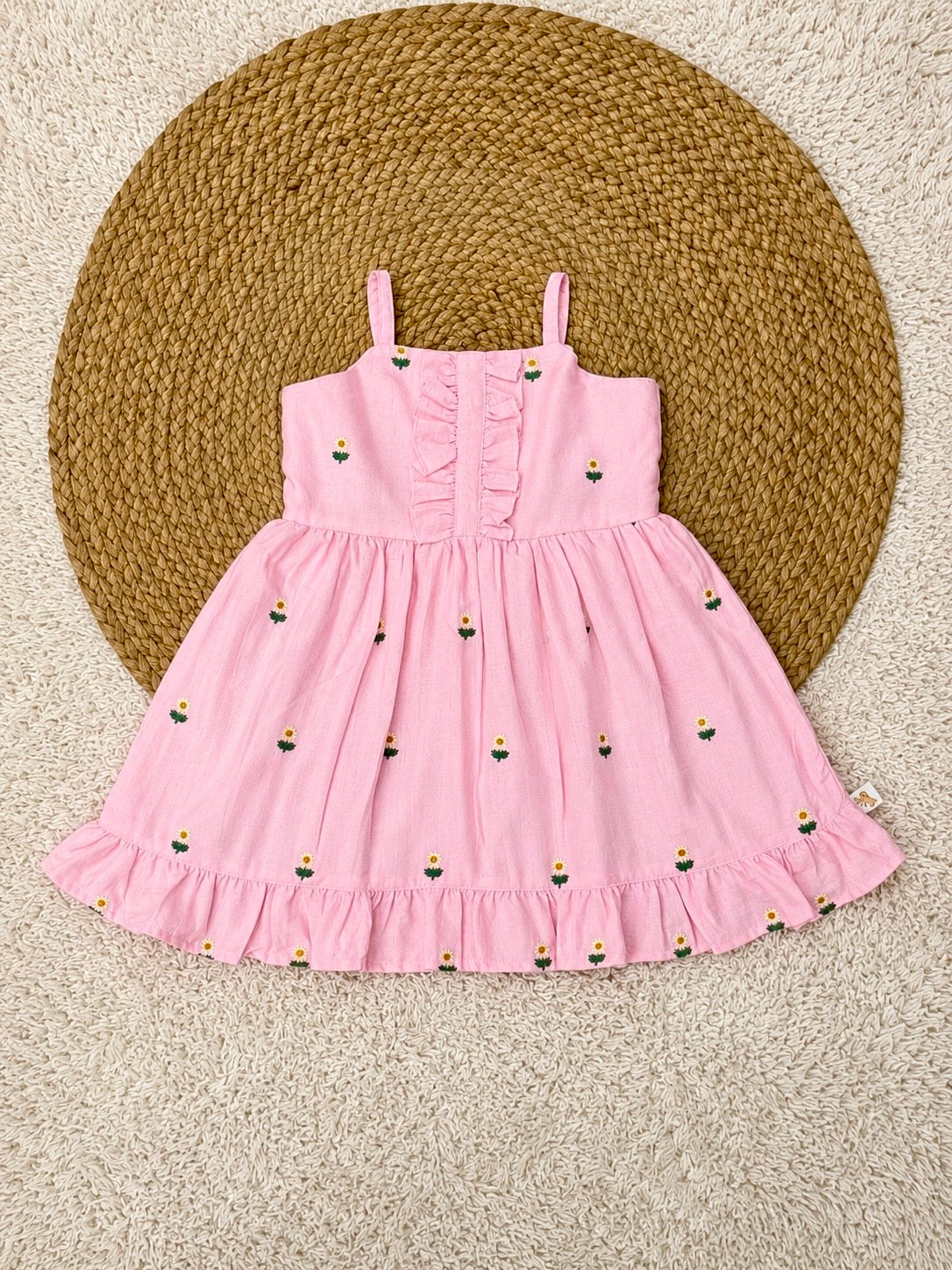 Daisy Meadow Dress (Blush Pink)