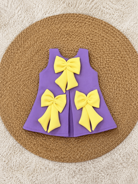Lavender Sunshine Bow Dress
