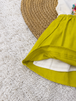 Rainbow Meadow Dress (Lime Green)