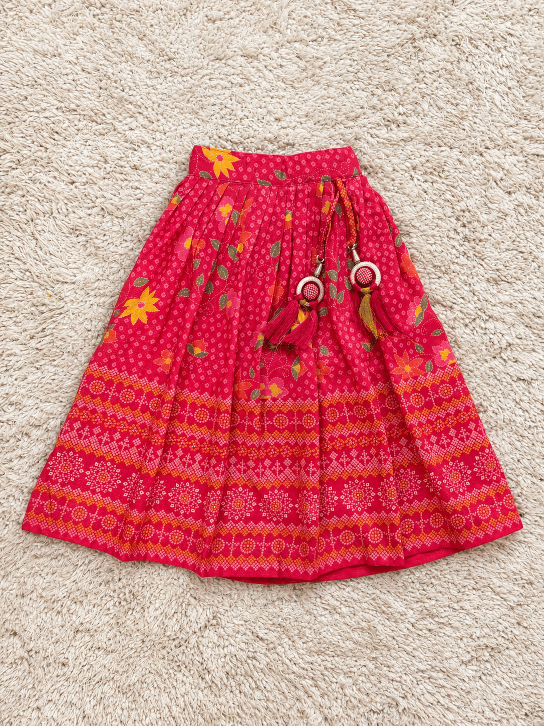 Rani Pink Floral Lehenga Set