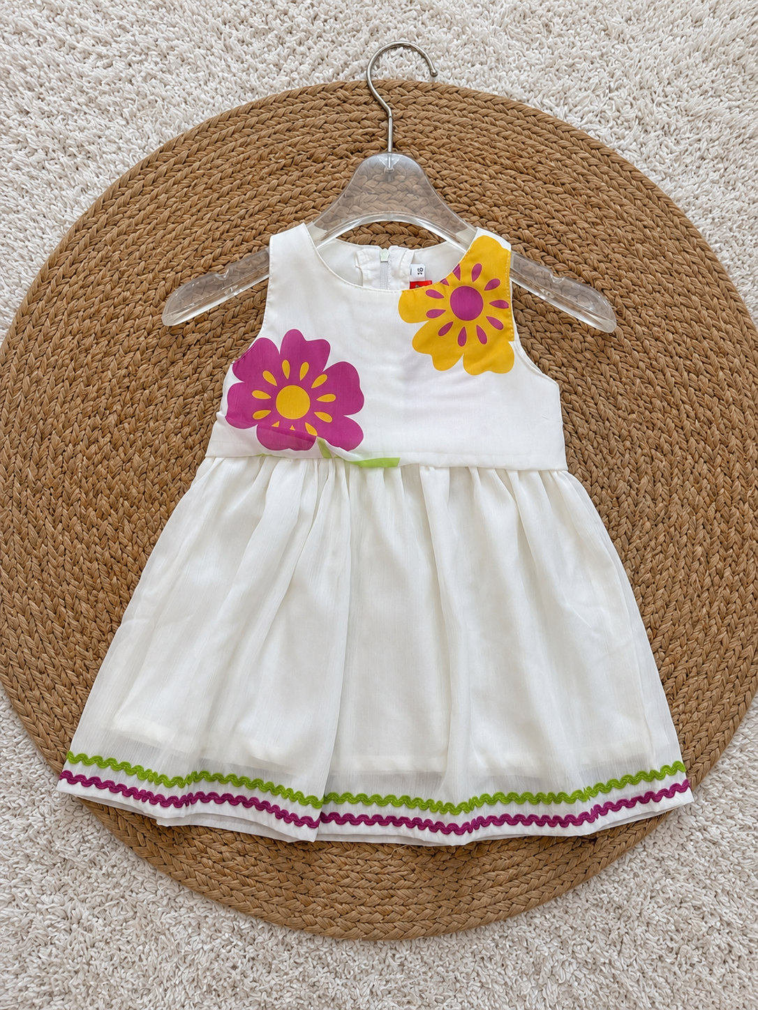 Ivory Sunshine Floral Frock