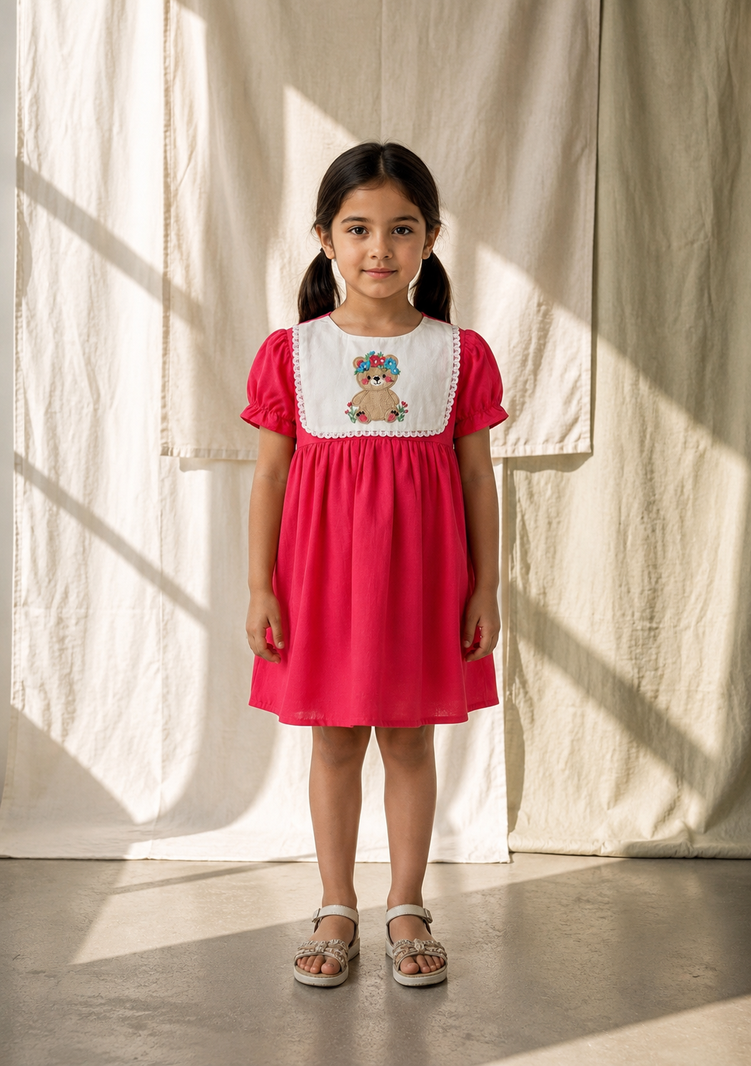 Teddy Blossom Dress – Red