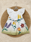 Ivory Rainbow Garden Frock