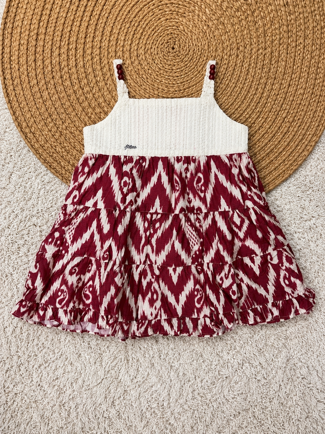 Ruby Ikat Tier Dress