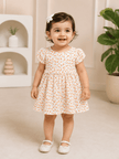Peach Meadow Floral Frock