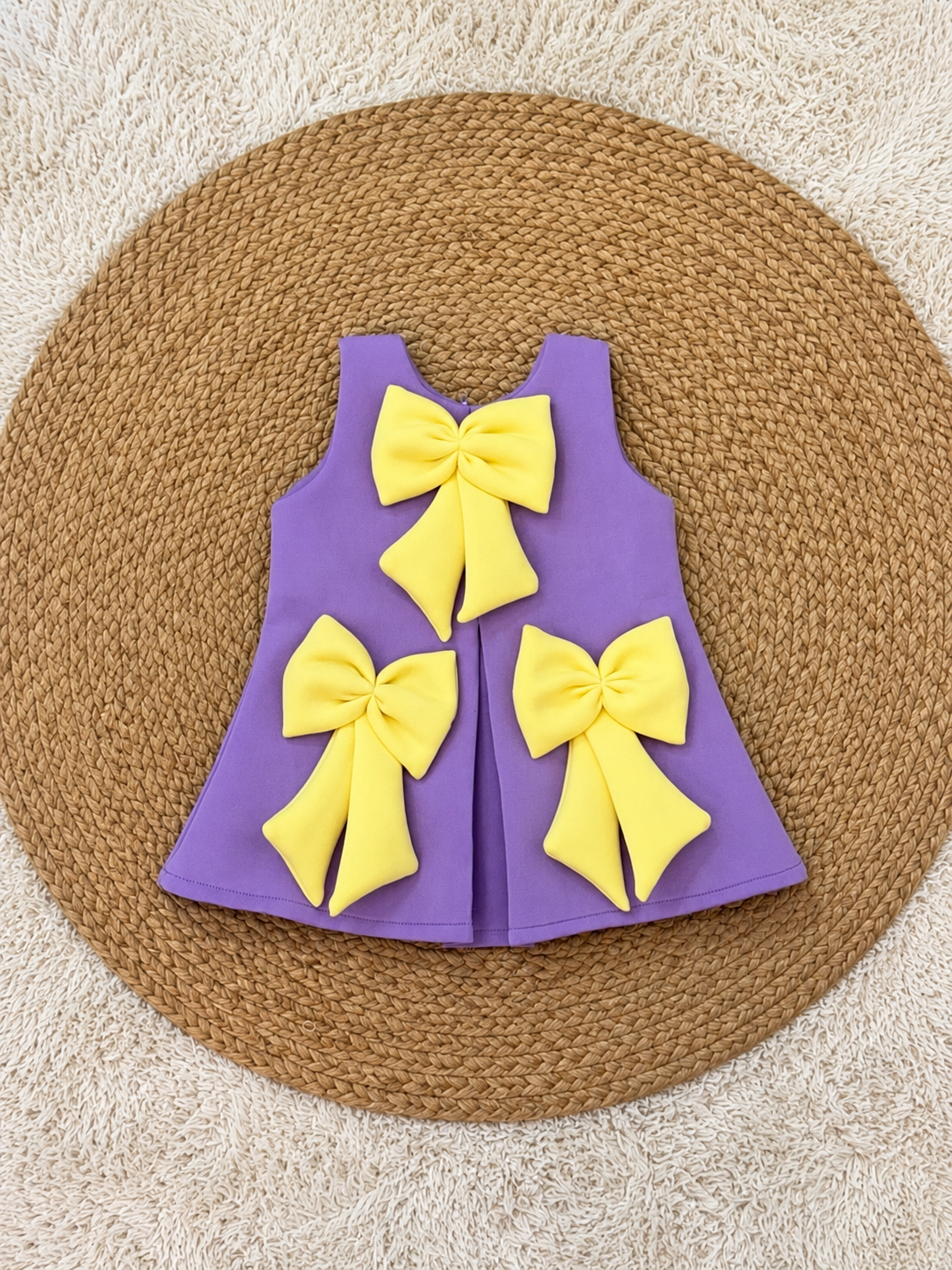Lavender Sunshine Bow Dress