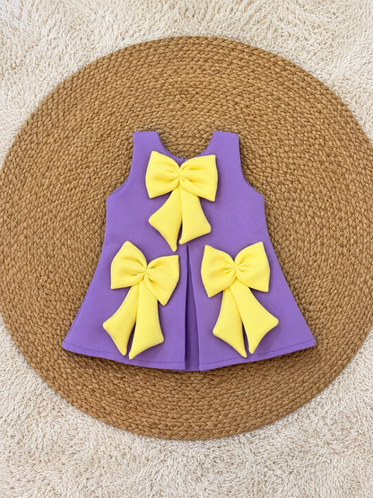 Lavender Sunshine Bow Dress