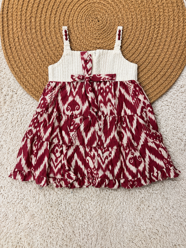 Ruby Ikat Tier Dress