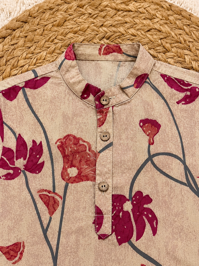 Rose Bloom Kurta Set