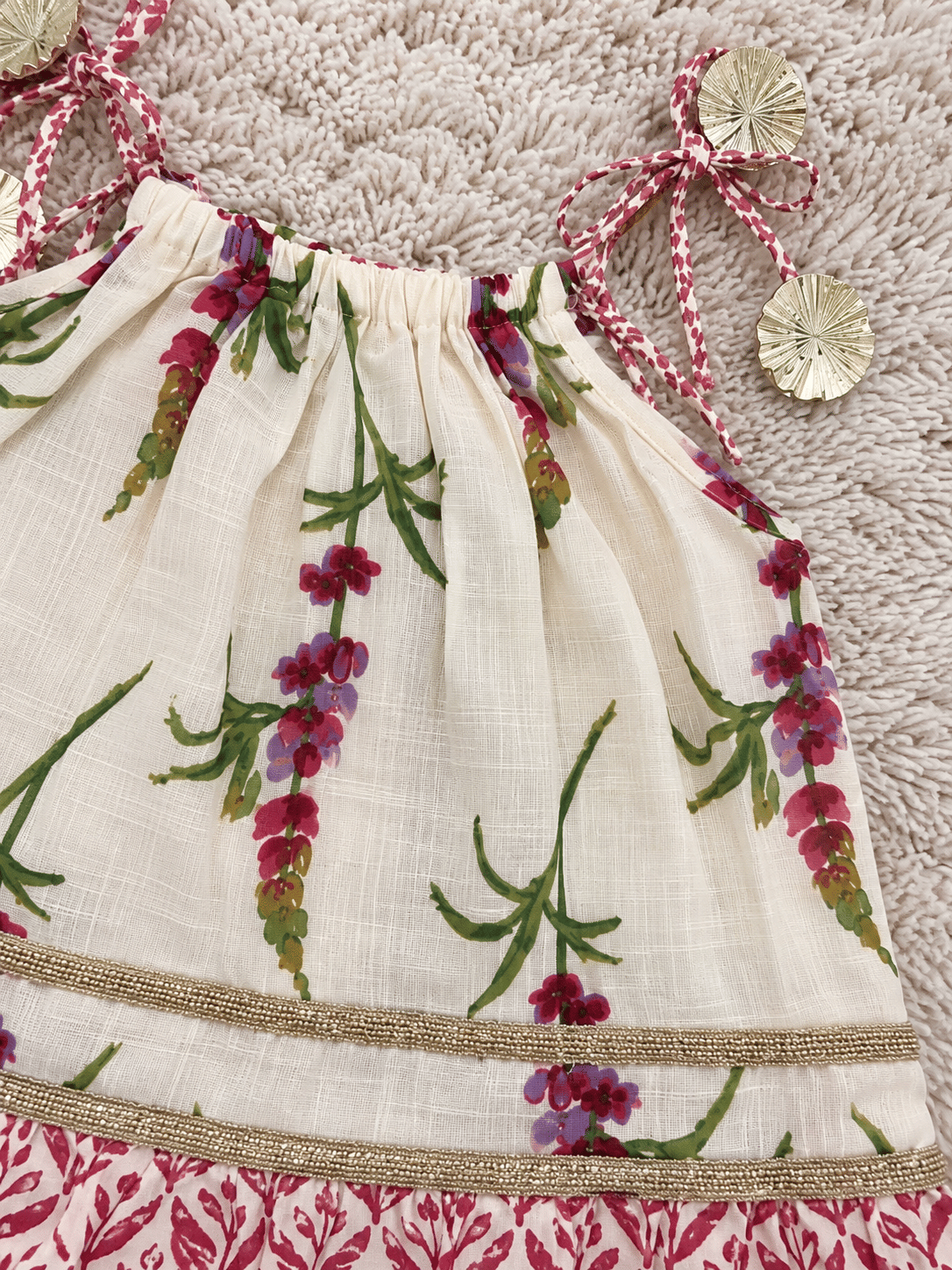 Ivory Rose Pure Cotton Lehenga