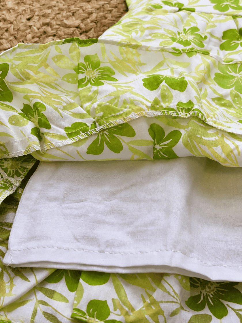 Lime Blossom Tiered Frock