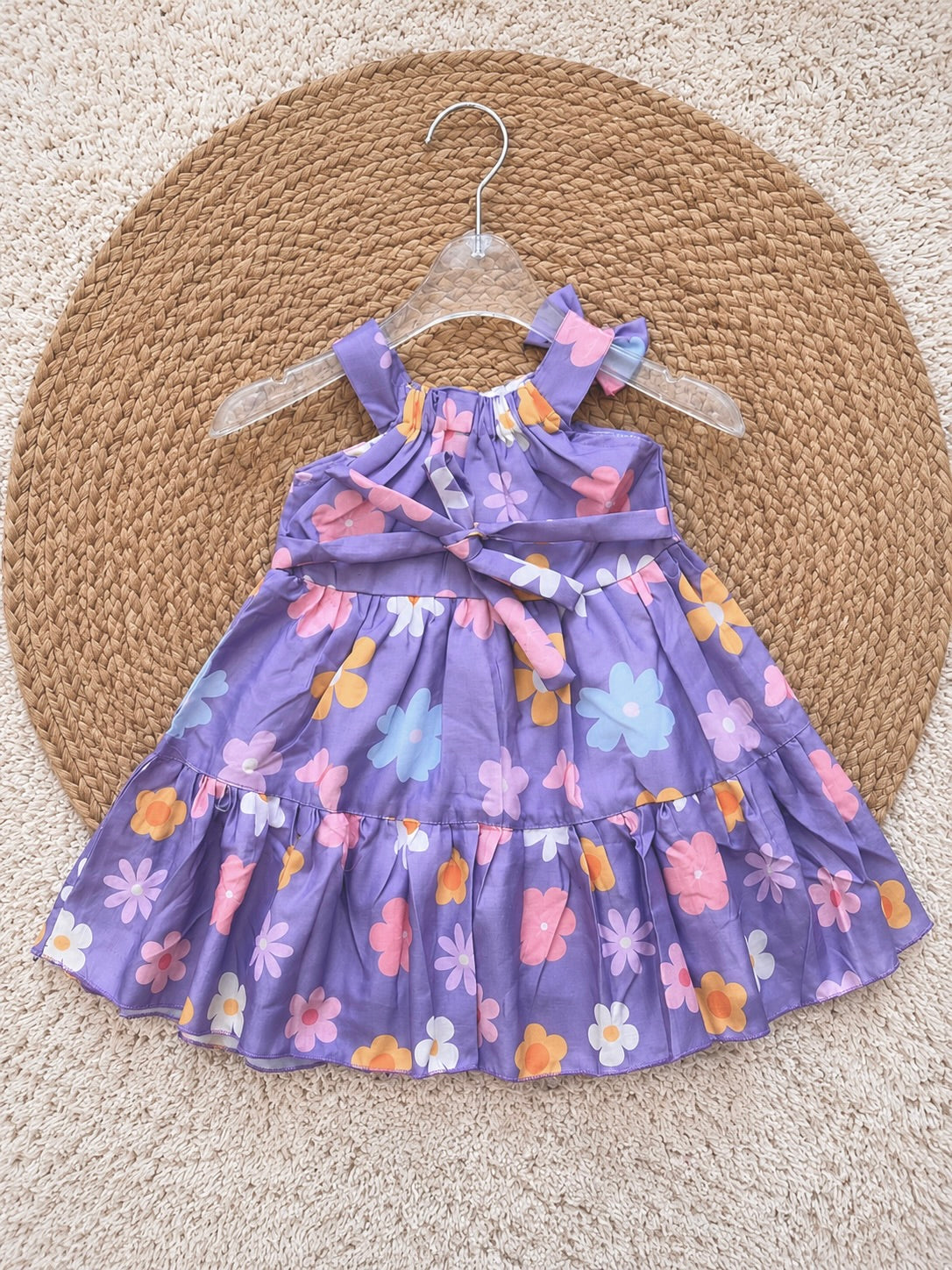 Lavender Blossom Twirl Dress
