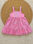 Cherry Gingham Charm Dress – Lilac