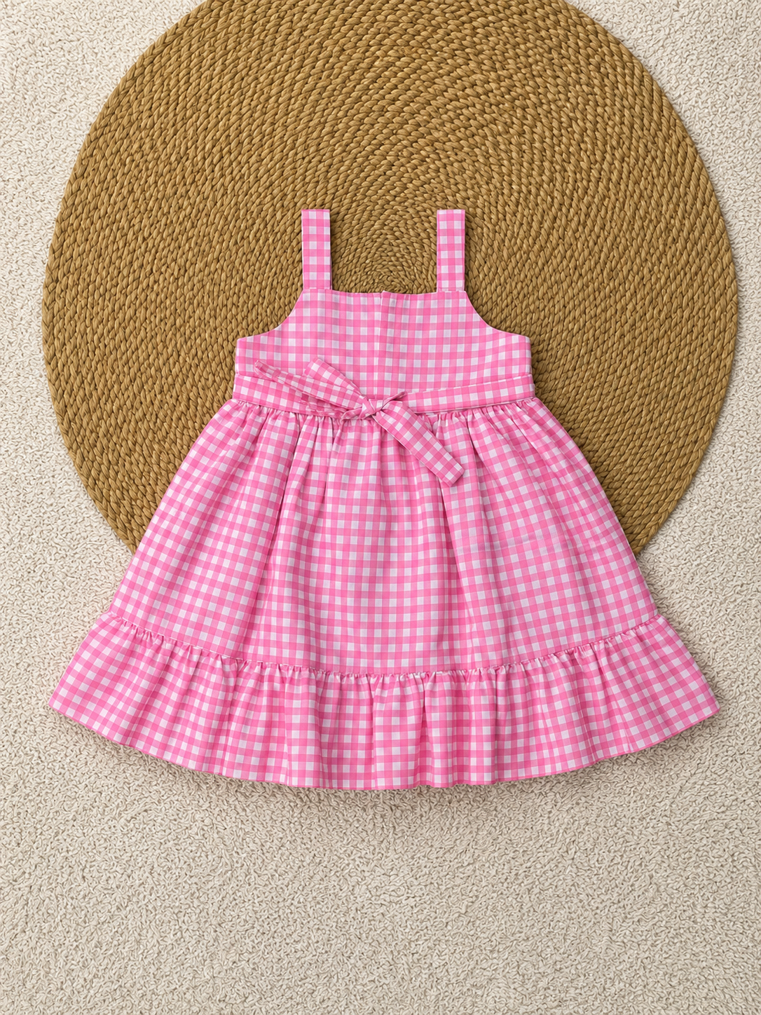 Cherry Gingham Charm Dress – Lilac