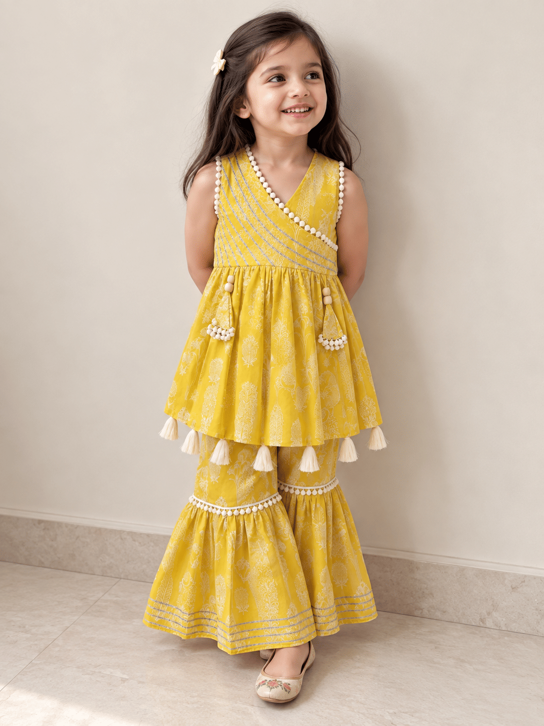 Sunshine Angrakha Pure Cotton Sharara