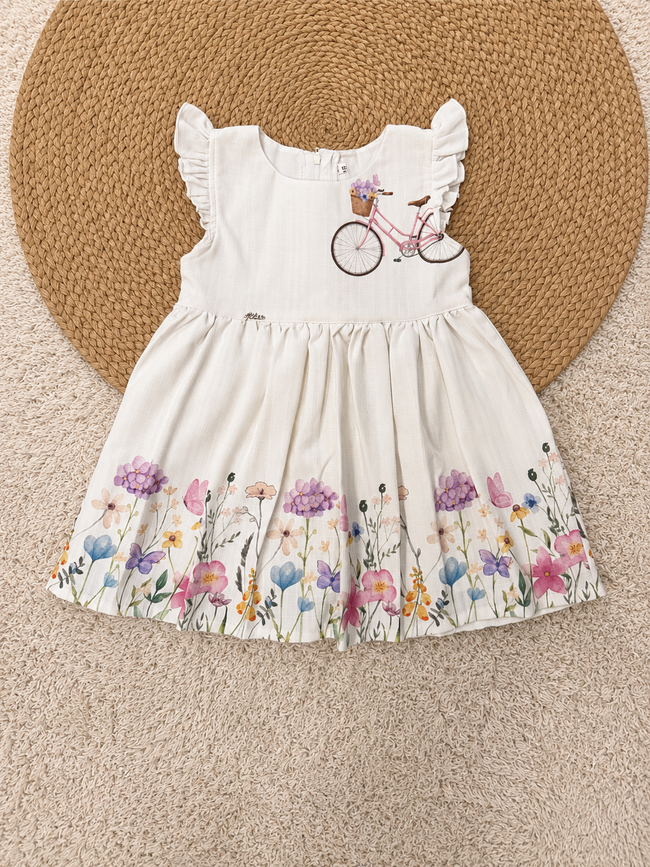 Floral Bicycle Garden Dress
