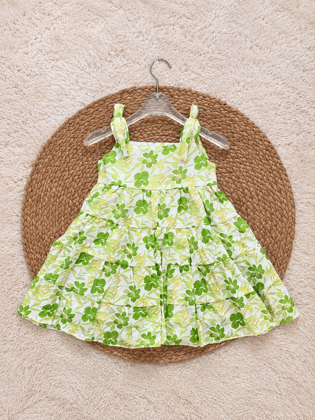Lime Blossom Tiered Frock