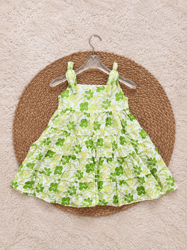 Lime Blossom Tiered Frock