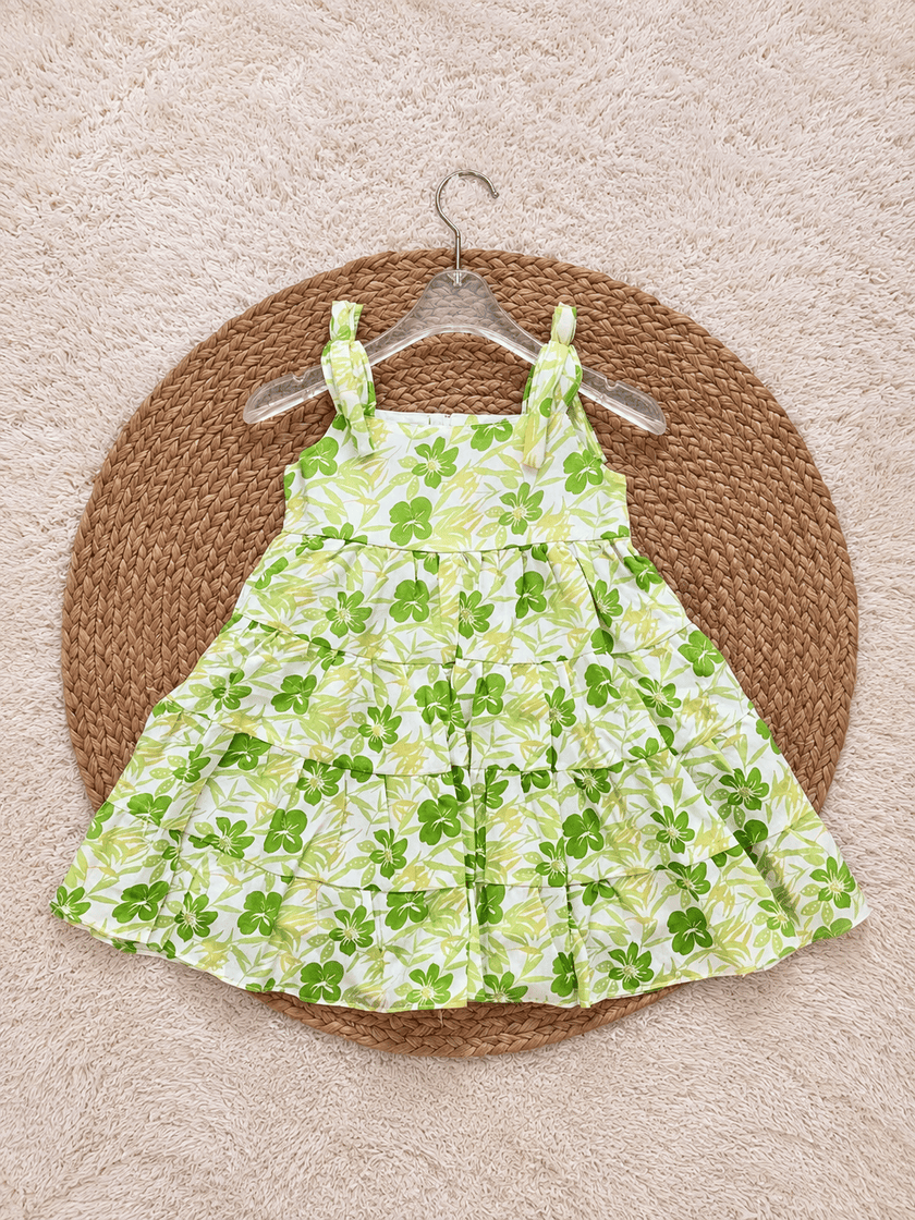 Lime Blossom Tiered Frock