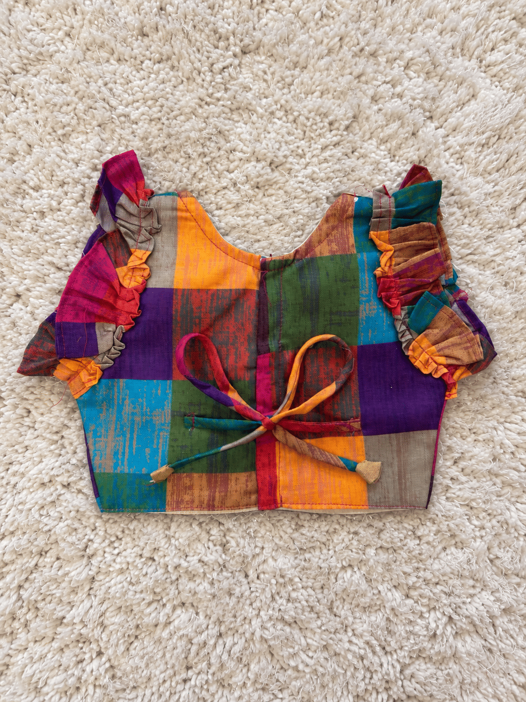 Multicolor Check Festive Lehenga Set