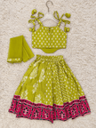 Lime Pink Festive Lehenga Set
