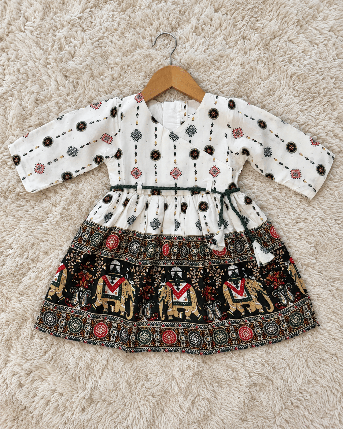 Dark Green Elephant Dress