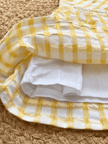 Sunshine Gingham Flower Frock