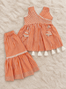 Orange Stripe Pure Cotton Sharara