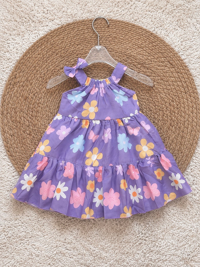 Lavender Blossom Twirl Dress