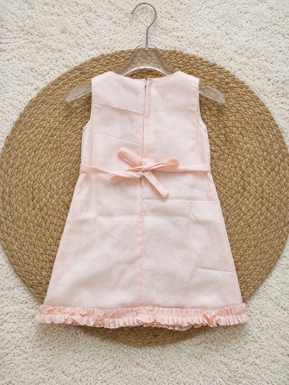 Blush Ivory Daisy Ruffle Dress