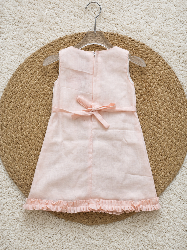 Blush Ivory Daisy Ruffle Dress