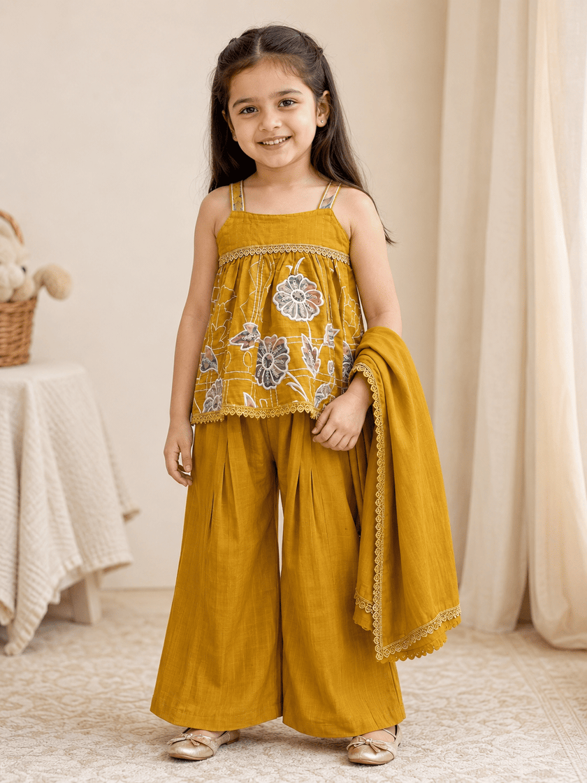 Mustard Blossom Ethnic Set
