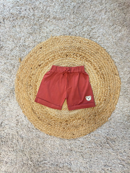 Bear Print T-Shirt & Shorts set