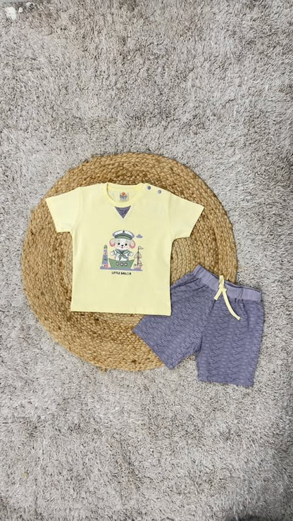 Soft Cotton Kids T-Shirt & Shorts Set