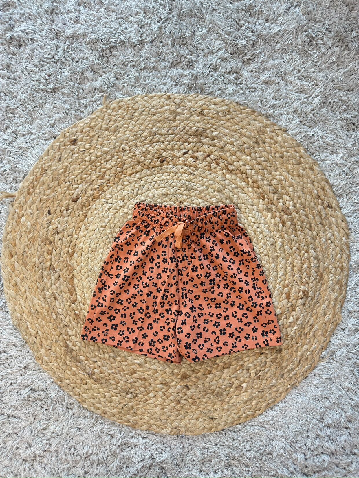 Minnie Print Tee & Leopard Print Shorts Set