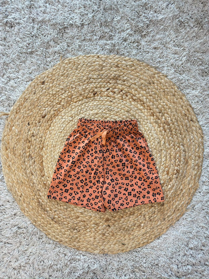 Minnie Print Tee & Leopard Print Shorts Set
