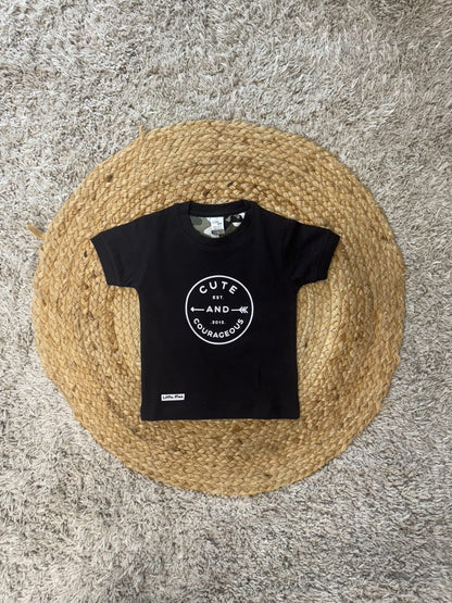 Graphic Tee & Camo Shorts Set