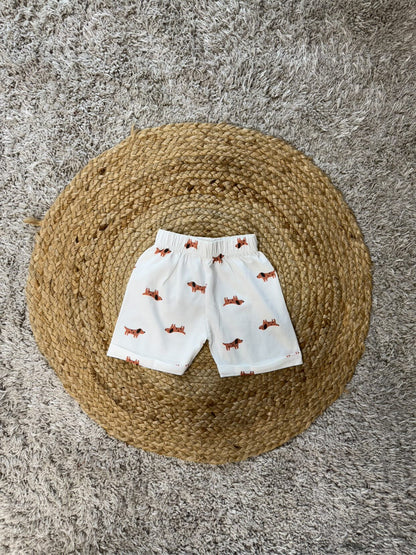 Dog Print T-Shirt & Shorts Set