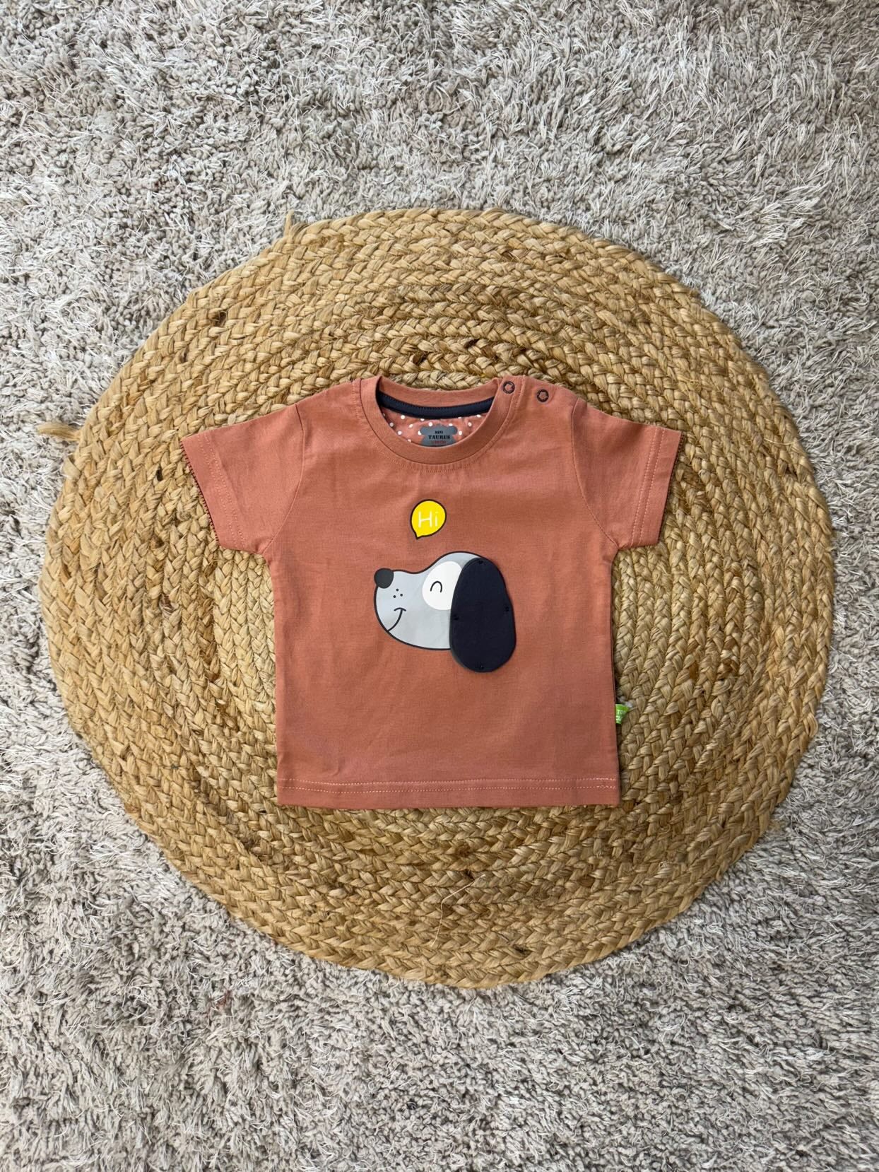 Dog Print T-Shirt & Shorts Set