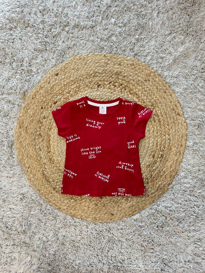 Smarty Kids Co-ord Set With Living Your Life Print