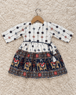 Navy Elephant Print Dress